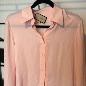 Gucci Light Pink Collared Shirt